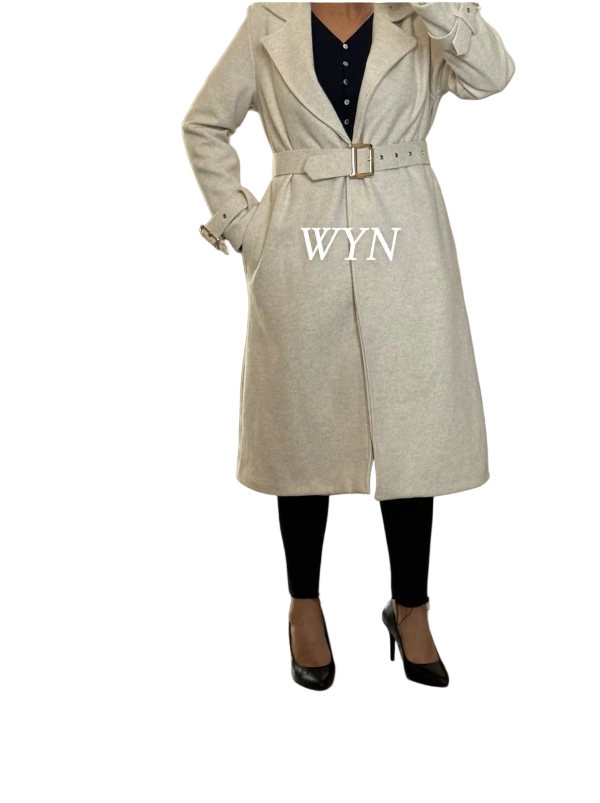 Manteau Ceinturé ivoire